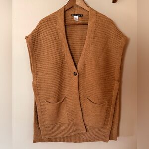 Italian Sleeveless Chunky Knit Alpaca blend Vest - Camel